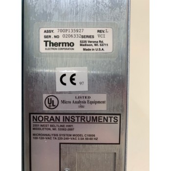 Thermo 700P135927 Noran Instruments C1006 Micro Analysis System